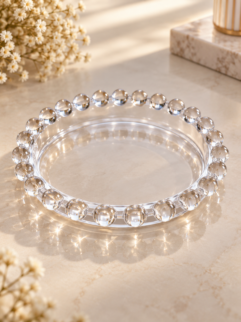Clear Beaded Round